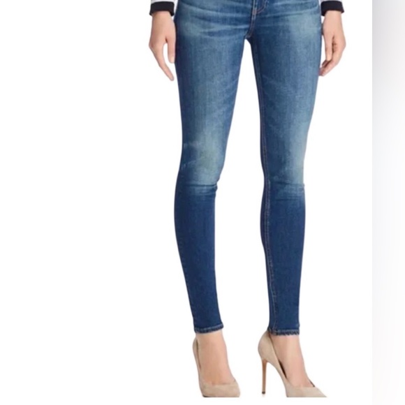 rag & bone Denim - Rag and Bone Super High rise Skinny Sz27 30 inseam Distressed